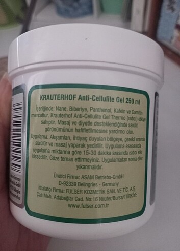 Beden Krauterhof Selulit Kremi 250 ml