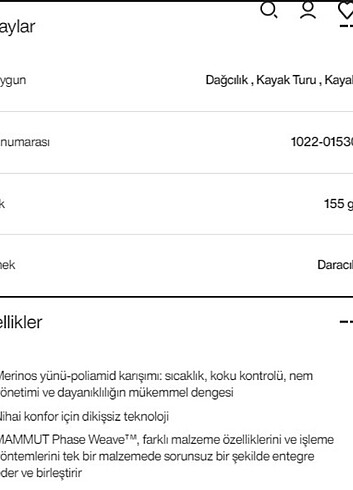 Mammut trift long yünlü profesyonel içlik - Görsel 5