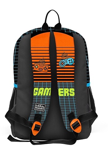 Beden Renk CORAL HİGH GAMERS DESENLİ OKUL ÇANTA SETİ
