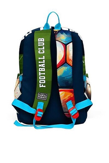 Beden CORAL HİGH ERKEK ÇOCUK FUTBOL DESENLİ OKUL ÇANTA SETİ