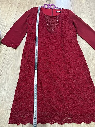 Zara Borda Dantel Abiye Elbise