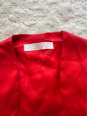 Zara Kırmızı Saten Bolero