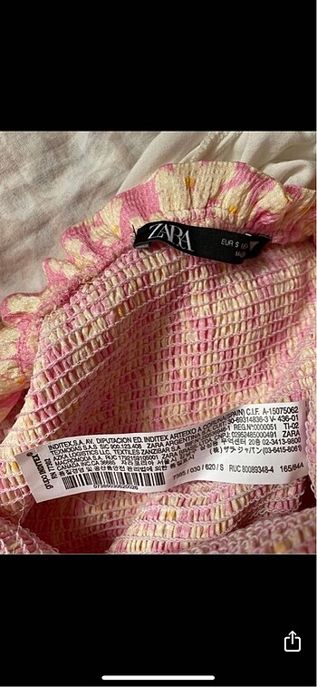 Zara zara pembe çiçekli bluz top büstiyer