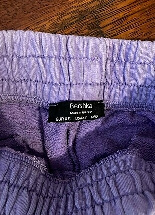 xs Beden mor Renk Bershka eşofman altı 