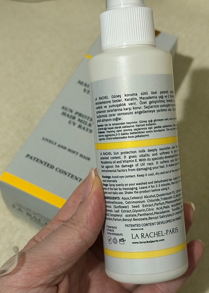 La rachel saç sütü - Görsel 3