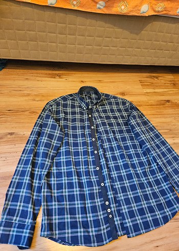 l/xl Beden mavi Renk Düğmeli Lacivert Erkek Gömlek