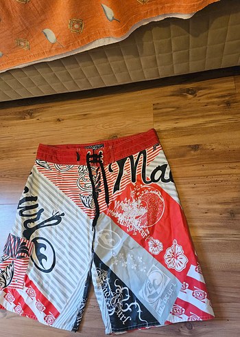 Bohem Tarzı Erkek Desenli Erkek Deniz Sortu - Görsel 2