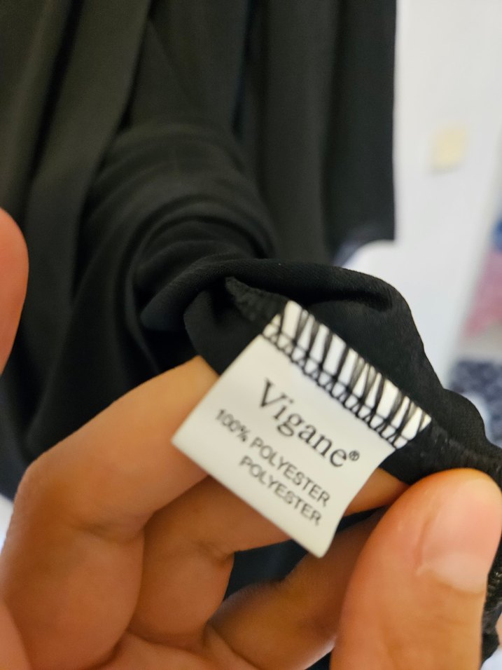 Drapeli Siyah Midi Goth Kadın Üst Giyim - Görsel 2