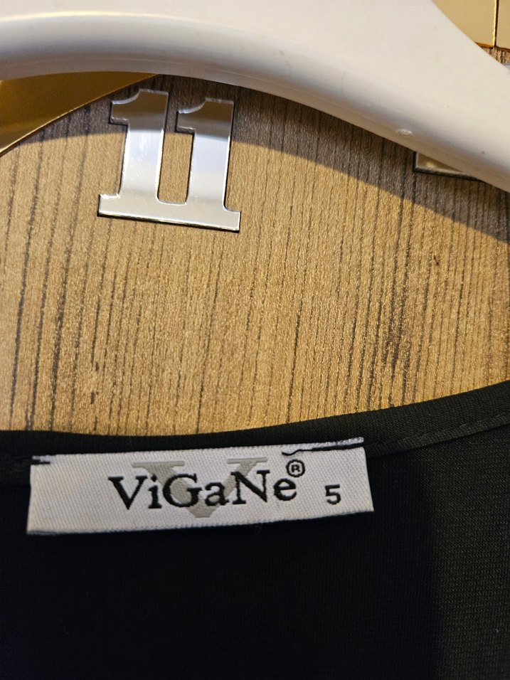 Drapeli Siyah Midi Goth Kadın Üst Giyim - Görsel 5