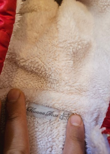 Kız Bebek Kırmızı Kapüşonlu Astronot Tulum - Görsel 6