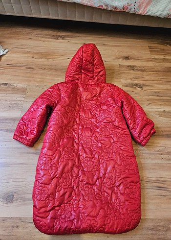 Kız Bebek Kırmızı Kapüşonlu Astronot Tulum - Görsel 7