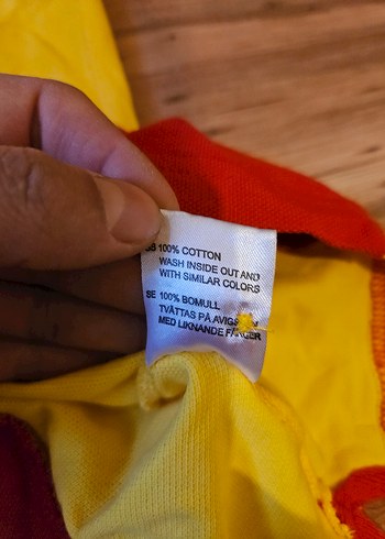 Kırmızı Sarı Düğmeli Erkek Polo Tişört - Görsel 9