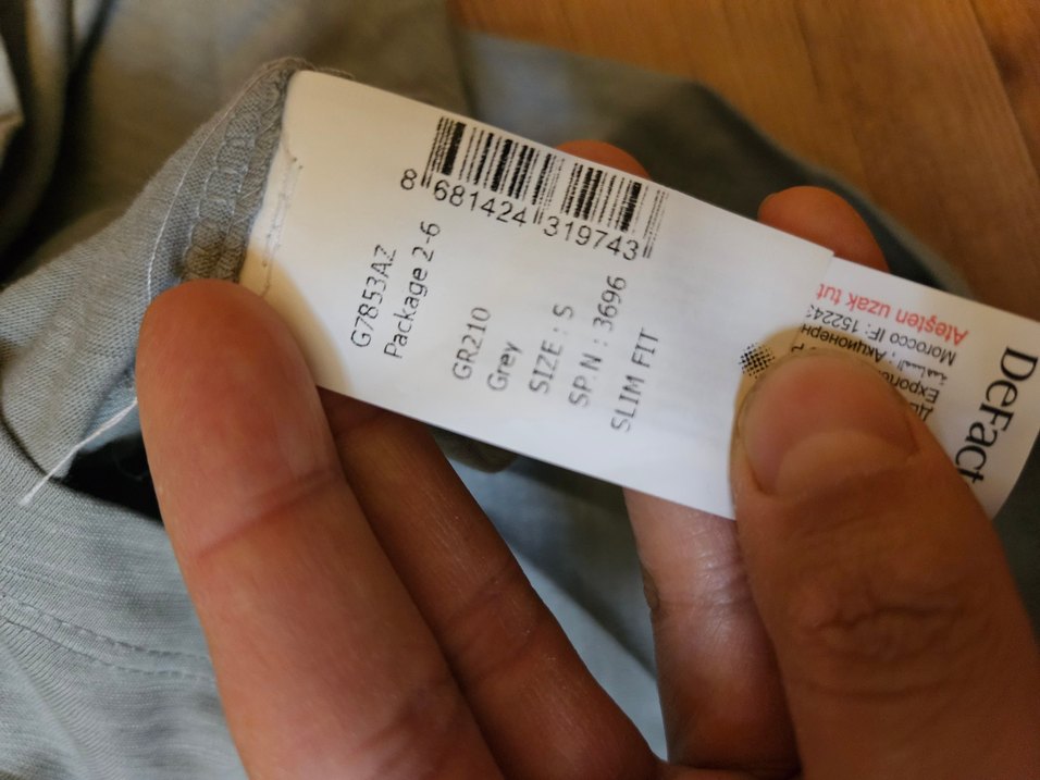 Bohem Gri Erkek Baskılı Kısa Kollu Tişört - Görsel 5