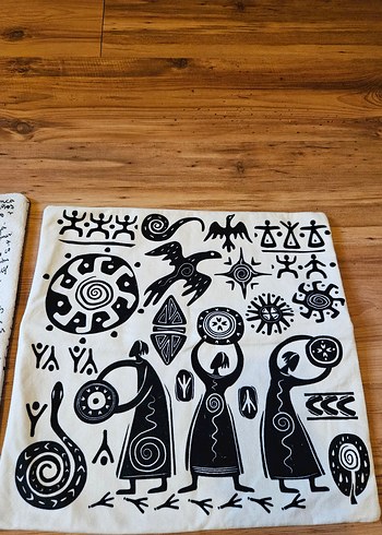 Baskılı Bohem Tarzı 2li Kırlent Kılıfı - Görsel 2