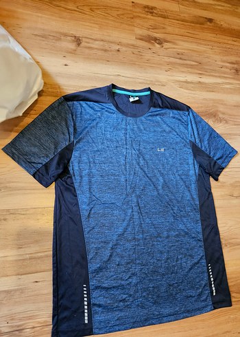 Lacivert Erkek Spor Tişörtü, Kısa Kollu, Rahat Kesim - Görsel 6