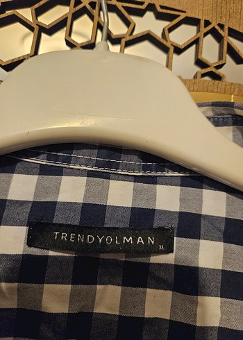 Uzun Kollu Kareli TrendyolMan Gömlek - Görsel 2