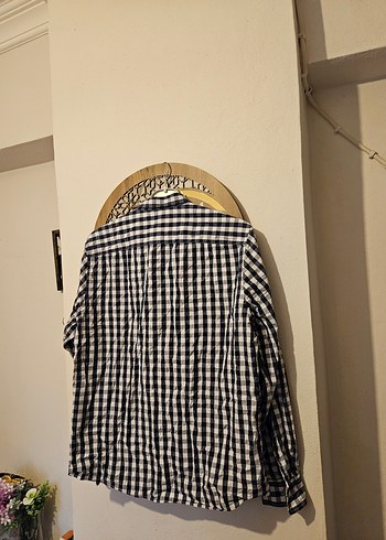 Uzun Kollu Kareli TrendyolMan Gömlek - Görsel 6