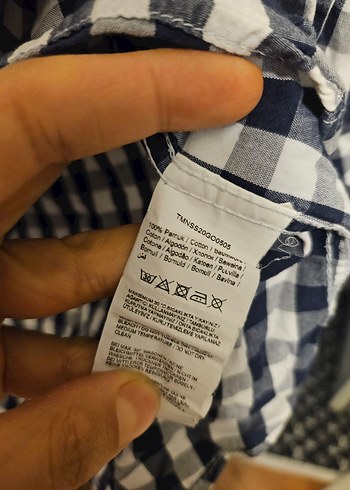 Uzun Kollu Kareli TrendyolMan Gömlek - Görsel 3