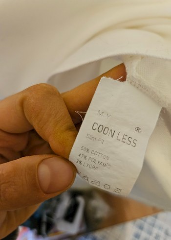 Beyaz Pamuklu Uzun Kollu Erkek Gömlek - Görsel 3