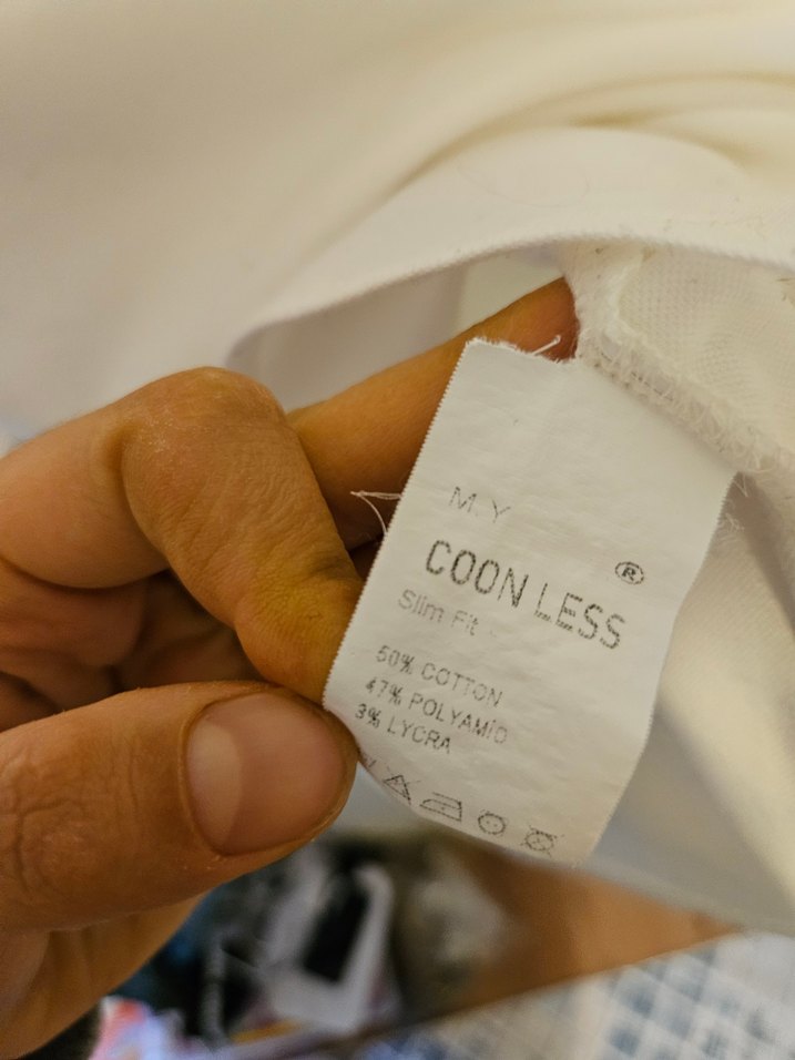 Beyaz Pamuklu Uzun Kollu Erkek Gömlek - Görsel 3