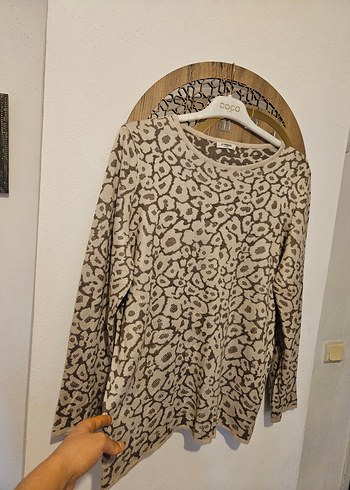 Bohem  Desenli Uzun Kollu Triko XXL Kazak - Görsel 4