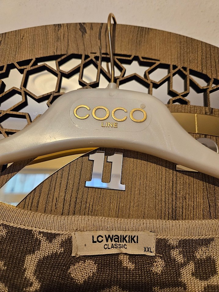 Bohem  Desenli Uzun Kollu Triko XXL Kazak - Görsel 2