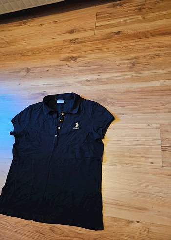 U.S Polo Assn Siyah Pamuk Polo Tişört - Görsel 7