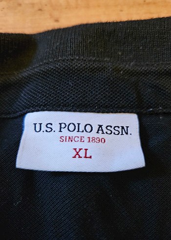 U.S Polo Assn Siyah Pamuk Polo Tişört - Görsel 2