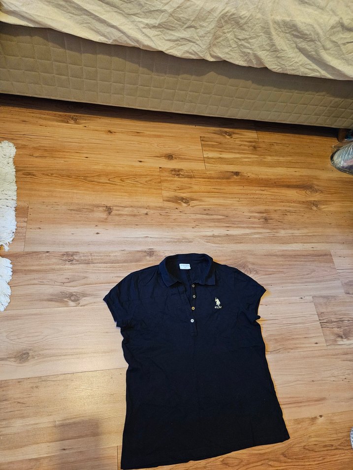 U.S Polo Assn Siyah Pamuk Polo Tişört - Görsel 5