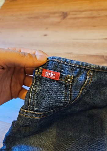 Kadın Mavi Midi Denim Vintage Etek - Görsel 2