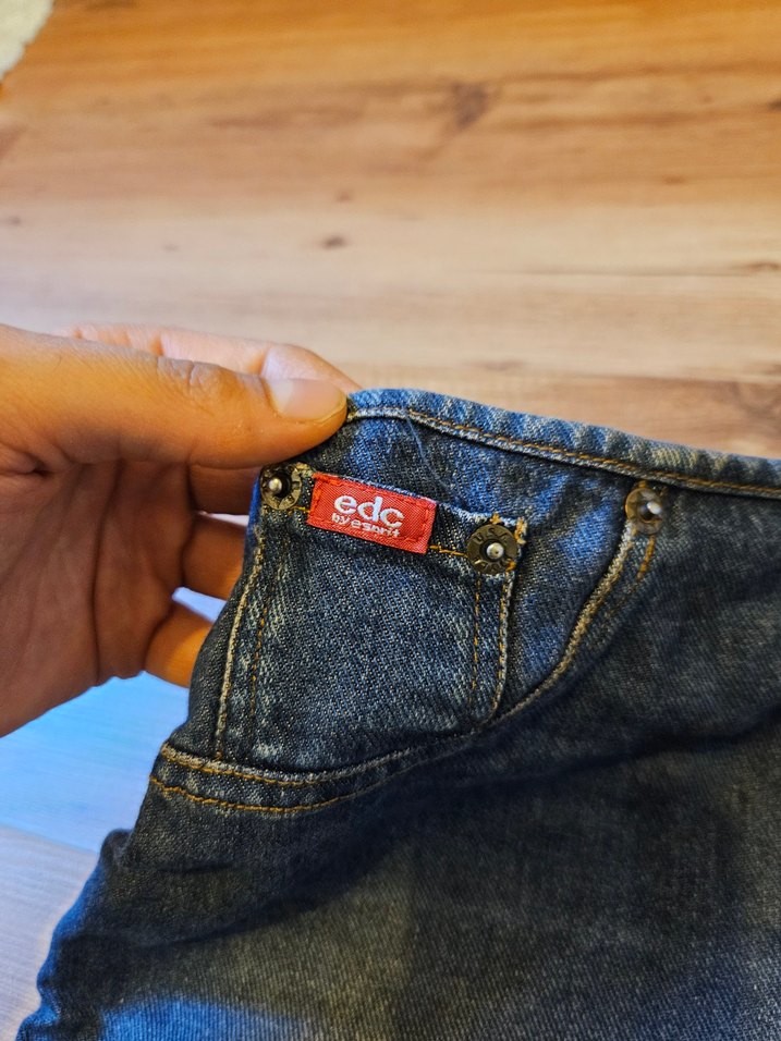 Kadın Mavi Midi Denim Vintage Etek - Görsel 2