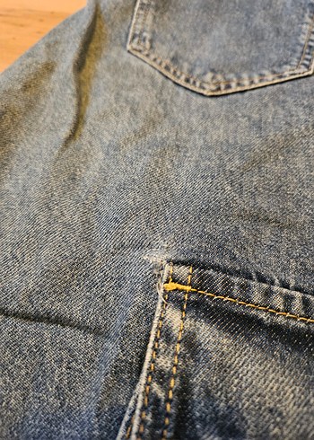 Geniş Kesim Kadın Kot Pantolon - Görsel 9