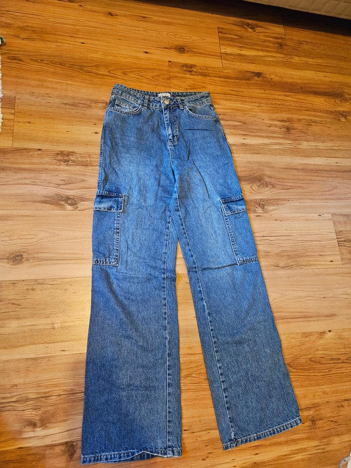 Geniş Kesim Kadın Kot Pantolon - Görsel 2