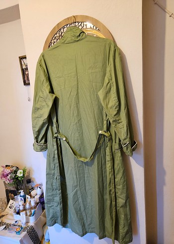 Uzun Yeşil Vintage Sabahlık - Görsel 7