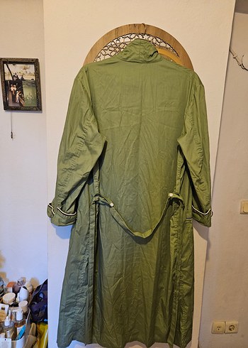 Uzun Yeşil Vintage Sabahlık - Görsel 6