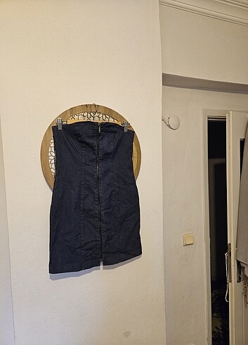 m Beden Jean elbise