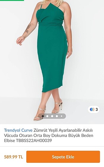 36 Beden yeşil Renk Elbisee