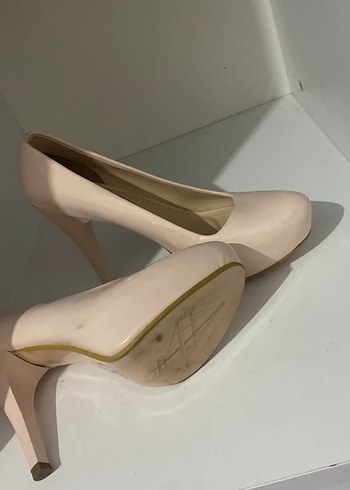 Bej Stiletto Topuklu Kadın Ayakkabı - Görsel 2