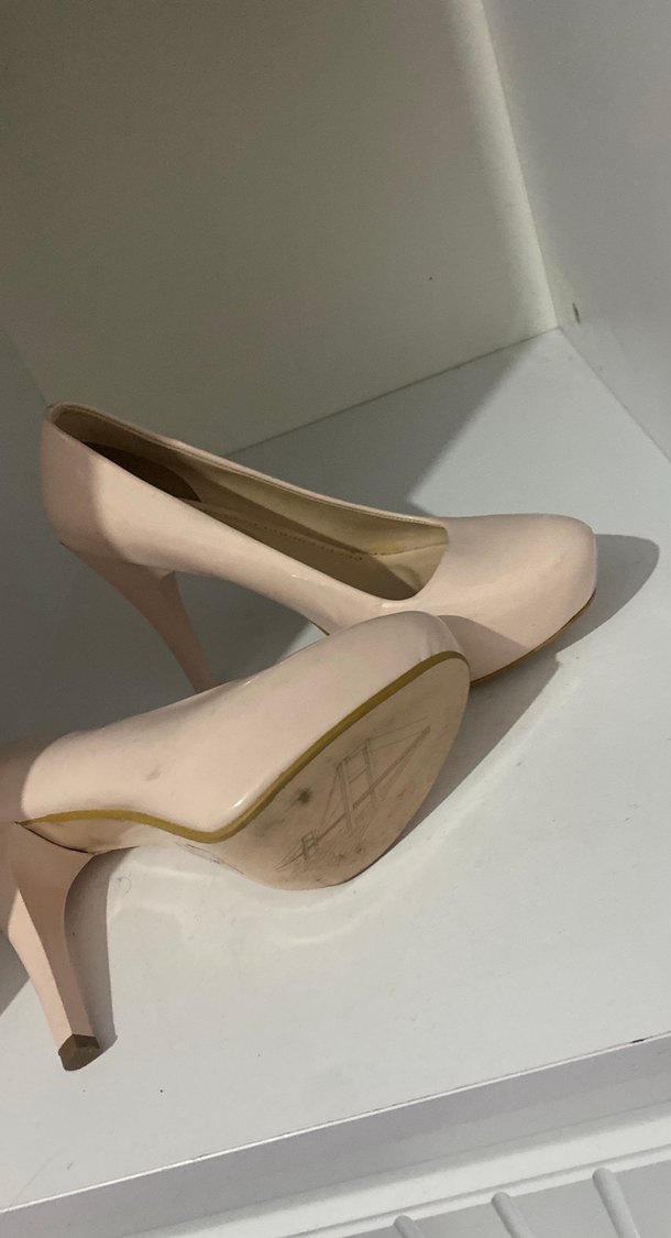 Bej Stiletto Topuklu Kadın Ayakkabı - Görsel 2