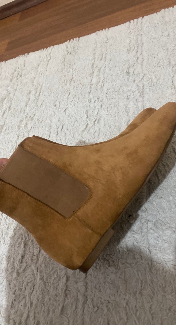 Kadın Süet Kahverengi Dolgu Topuk Bot - Görsel 3