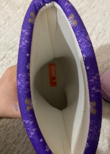 Kız Çocuk Mor Prenses Desenli Yağmur Çizmesi - Görsel 3