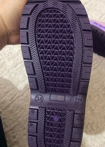 Kız Çocuk Mor Prenses Desenli Yağmur Çizmesi - Görsel 2