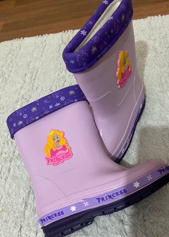 Kız Çocuk Mor Prenses Desenli Yağmur Çizmesi - Görsel 4