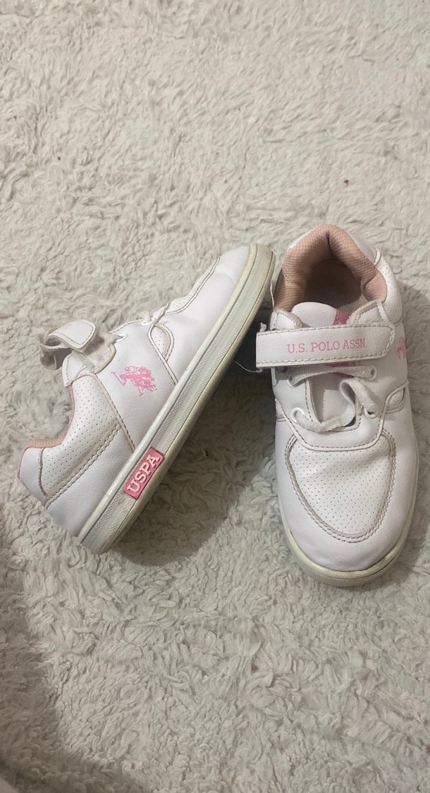 Kız Çocuk Beyaz Velcro Spor Ayakkabı - Görsel 2