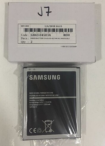 Samsung J7 Orjinal Batarya