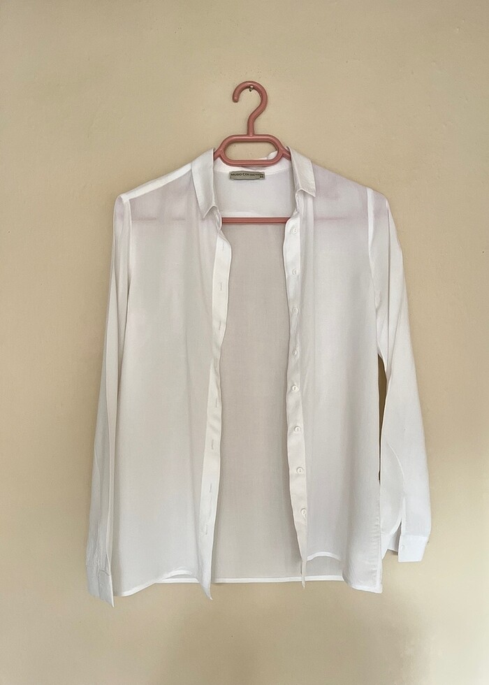 Mudo kadın beyaz gömlek - Görsel 2