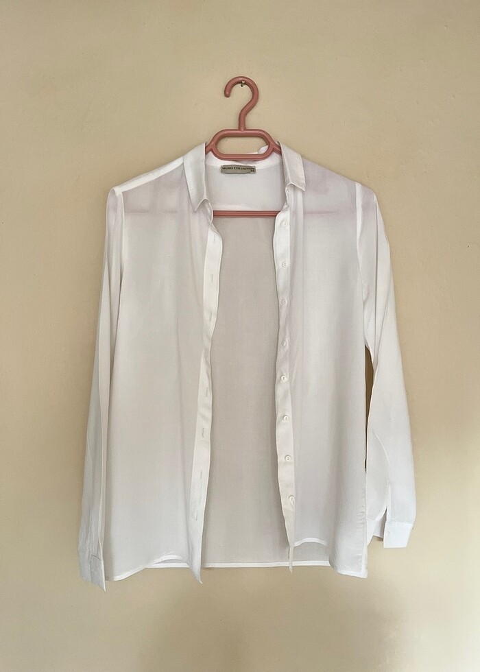 Mudo kadın beyaz gömlek - Görsel 3