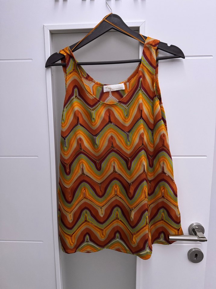 Bohem Çok Renkli Batik Desenli bluz ceket takımı - Görsel 5