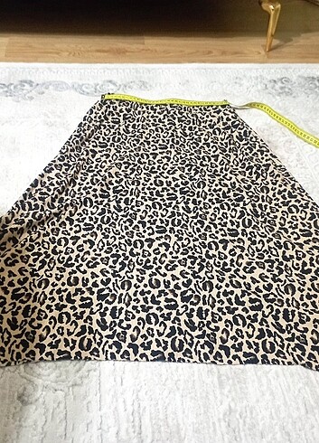 Leopar Desenli Etek