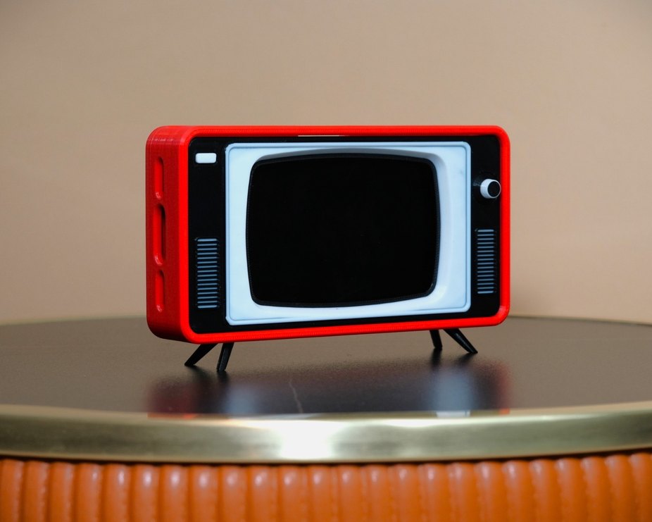 Kırmızı Retro TV - Görsel 2